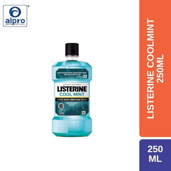 (AJH) LISTERINE ANTISEPTIC MOUTHWASH COOLMINT 250ML